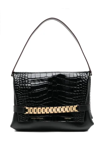 Victoria Beckham Klassisk krokodillepræget clutch