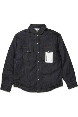 Purple Brand Denimjakke med logoapplikation