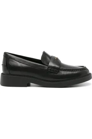 Michael Kors Loafers med logo-penny-læder