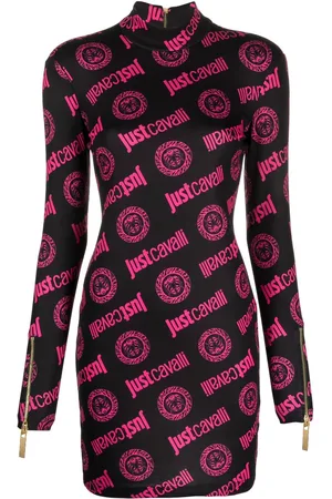 Roberto Cavalli Kort jacquard-kjole
