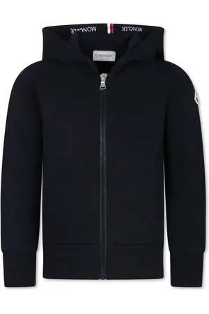 Moncler Hættetrøje med logomærke og lynlåslukning