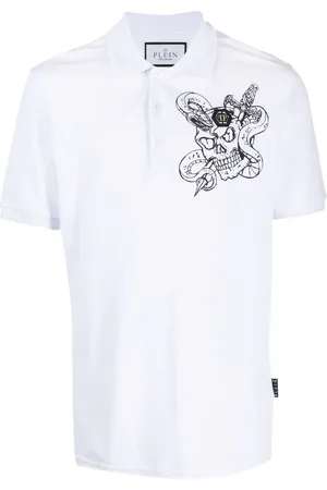 Philipp Plein Polotrøje med slangetryk