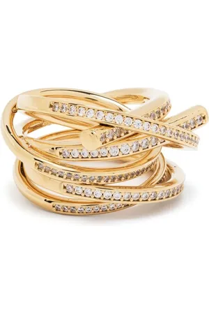 Salvatore Ferragamo Ring med heldækkende krystaludsmykning