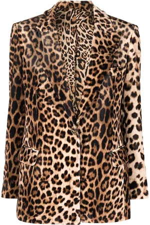 Philipp Plein Blazer med leopardtryk