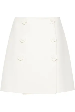 ERMANNO SCERVINO Mellemlang nederdel med blomsterapplikation