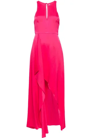 Twin-Set Asymmetrisk kjole i satin