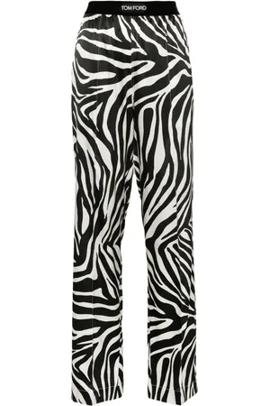 Tom Ford Bukser med zebra-print