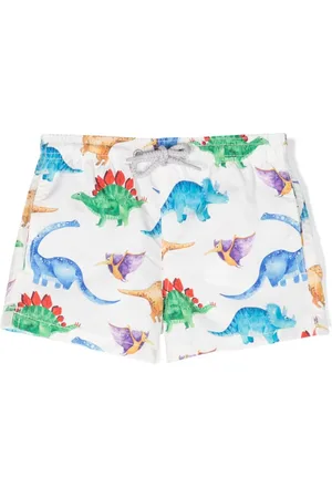 MC2 SAINT BARTH Badeshorts med Jean dinosaurus-tryk