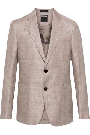 Ermenegildo Zegna Enkeltradet blazer med hakrevers