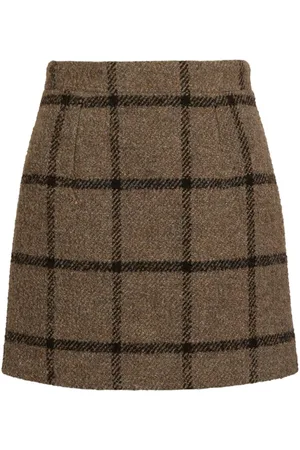 Patou Kort nederdel i tweed