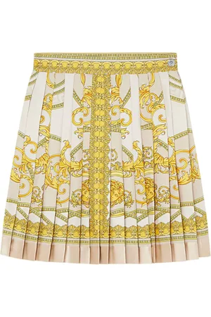 VERSACE Plisseret La Coupe des Dieux nederdel i silke