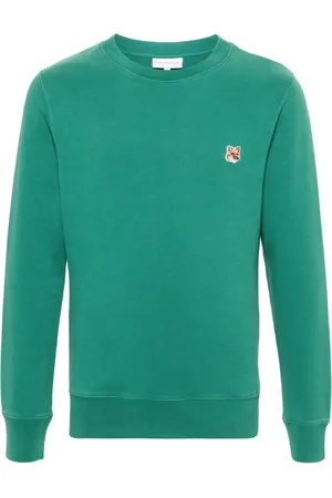 Maison Kitsuné Sweatshirt med rævehoved-mærke