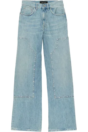 Purple Brand Jeans med brede ben og nitter