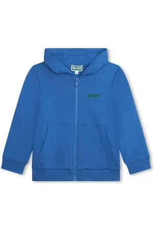 Kenzo Hættetrøje med logotryk og lynlås