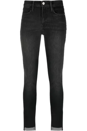 Frame Le High Skinny raw-hem jeans