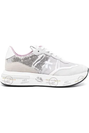 Premiata Cassie sneakers med paillet-udsmykning