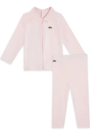Lacoste Sæt med skjorte og bukser med logoapplikation