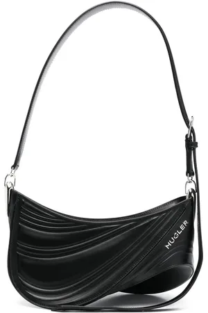 MUGLER Medium Spiral Curve 01 præget crossbody-taske