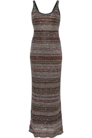 Missoni Lang strikkjole med zigzag-mønster