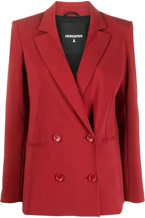 Patrizia Pepe Dobbeltradet blazer med fjerdetalje