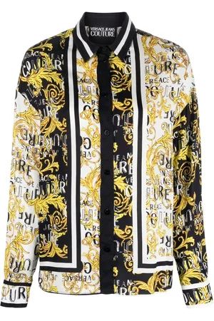 VERSACE Bluse med baroktryk