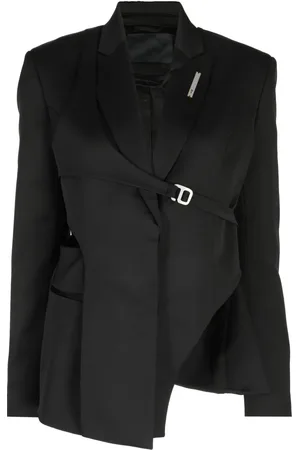 HELIOT EMIL Asymmetrisk blazer med logoplade