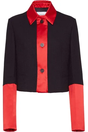 Salvatore Ferragamo Cropped jakke med colourblocking