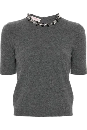 VALENTINO GARAVANI Sweater med ædelsten-udsmykning