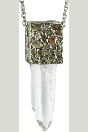 PARTS OF FOUR Talisman Quartz halskæde med kvarts-vedhæng