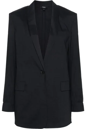 THEORY Enkeltradet blazer med sjalsrevers
