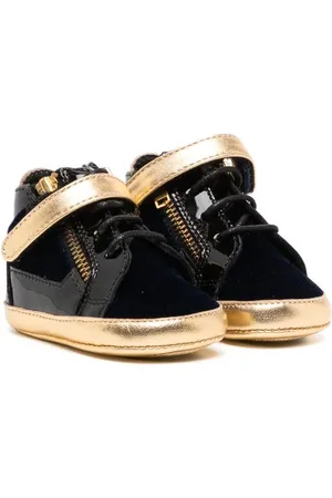 Giuseppe Zanotti Tofarvede sneakers i velour med paneler