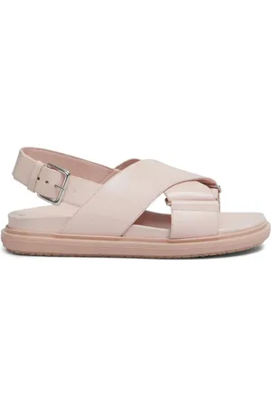 Marni Fussbet sandaler i læder
