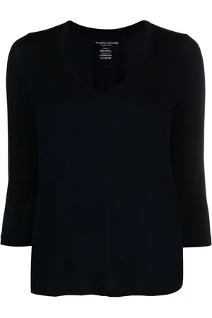 Majestic T-shirt med asymmetrisk kant