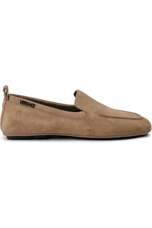 VERSACE Villa loafers i ruskind