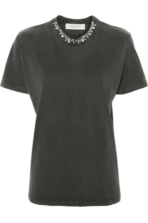 Golden Goose T-shirt med krystaludsmykning