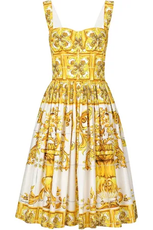 Dolce & Gabbana Majolica kjole med svaj