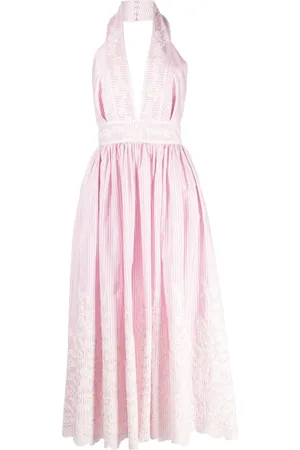 Elie saab Halterneck-kjole med blomsterbroderi
