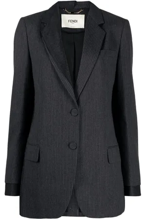 Fendi Nålestribet blazer i uld