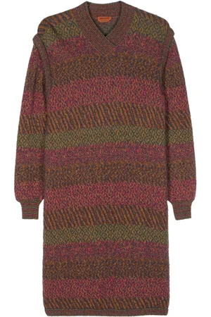 Missoni Finstrikket mellemlang kjole fra 80