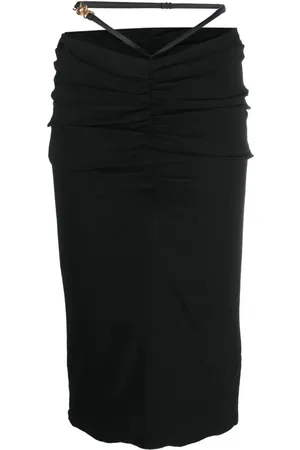 VERSACE Mellemlang Medusa georgette-nederdel
