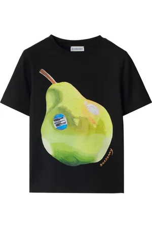 Burberry T-shirt i bomuld med pæretryk