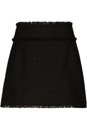 Dolce & Gabbana Kort højtaljet nederdel i tweed