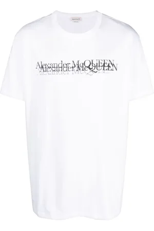 Alexander McQueen T-shirt med logostempel