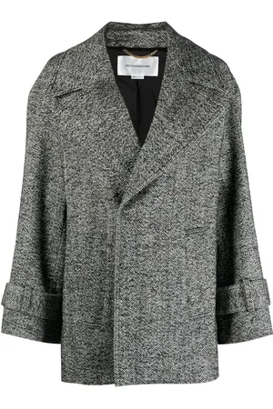 Victoria Beckham Dobbeltradet peacoat i tweed