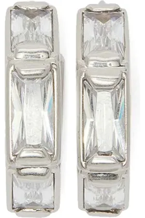 Jil Sander Krystalbesatte hoops