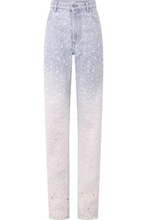 Paco rabanne Ombré jeans med lige ben og slitageeffekt