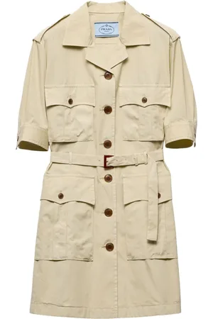 Prada Kort poplin-kjole