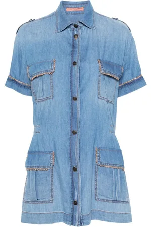 ERMANNO SCERVINO Chambray-skjorte med kædedetalje