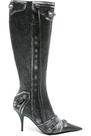 Balenciaga Cagole 90mm støvler i læder