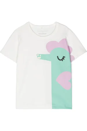 Stella McCartney T-shirt med illustration-tryk